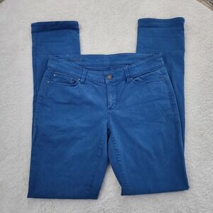 Ann Taylor Modern Fit Skinny Pants Womens 8 Cobalt Blue
